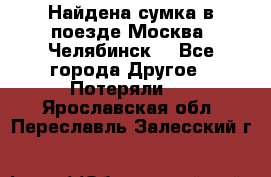 Найдена сумка в поезде Москва -Челябинск. - Все города Другое » Потеряли   . Ярославская обл.,Переславль-Залесский г.